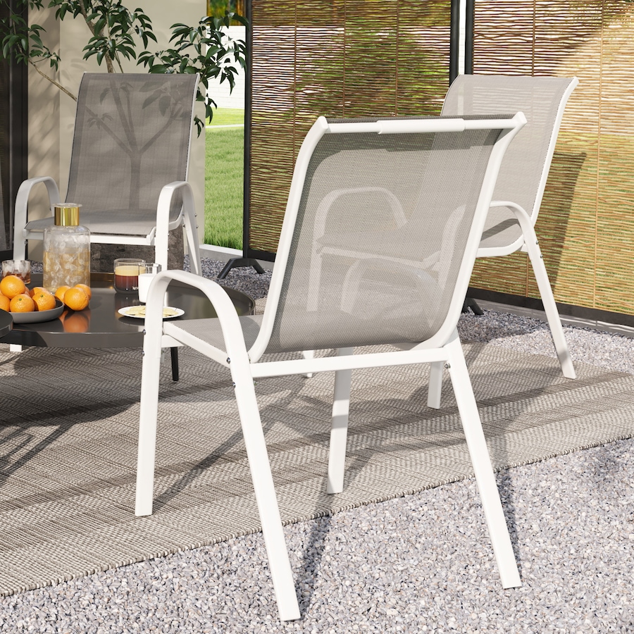 Image 968385_ALTMORE8.jpg, Product 968-385 / Price $164.99, Outsunny Set of 4 Outdoor Patio Dining Chairs Stackable Lawn Chairs from Outsunny on TSC.ca's Home & Garden department