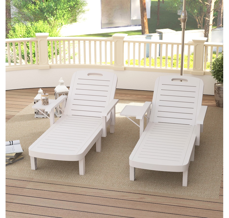 Image 968396_ALTMORE7.jpg, Product 968-396 / Price $234.99 - $259.99, Outsunny Set of 2 Tanning Chair for Garden, 5 Positions Adjustable from Outsunny on TSC.ca's Home & Garden department