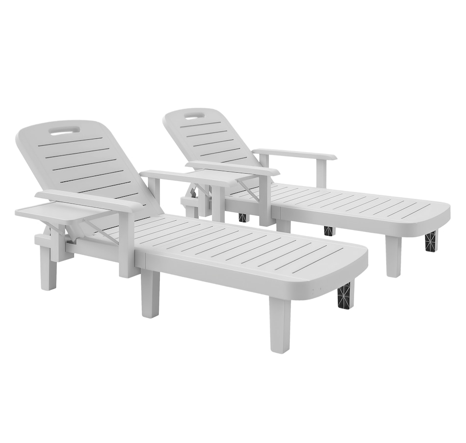 Image 968396_ST01.png, Product 968-396 / Price $234.99 - $259.99, Outsunny Set of 2 Tanning Chair for Garden, 5 Positions Adjustable from Outsunny on TSC.ca's Home & Garden department