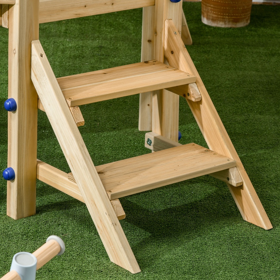 Image 968402_ALTMORE6.jpg, Product 968-402 / Price $199.99, Outsunny Wooden Kids Swing Set with Swing Seat, Ages 18-48 Months, Natural from Outsunny on TSC.ca's Home & Garden department