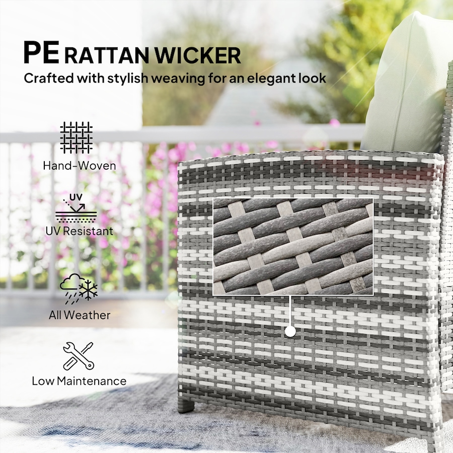 Image 968413_ALTMORE5.jpg, Product 968-413 / Price $334.99, Outsunny 5 Piece Patio Furniture Set with Ottomans Cushions, Grey/Cream from Outsunny on TSC.ca's Home & Garden department