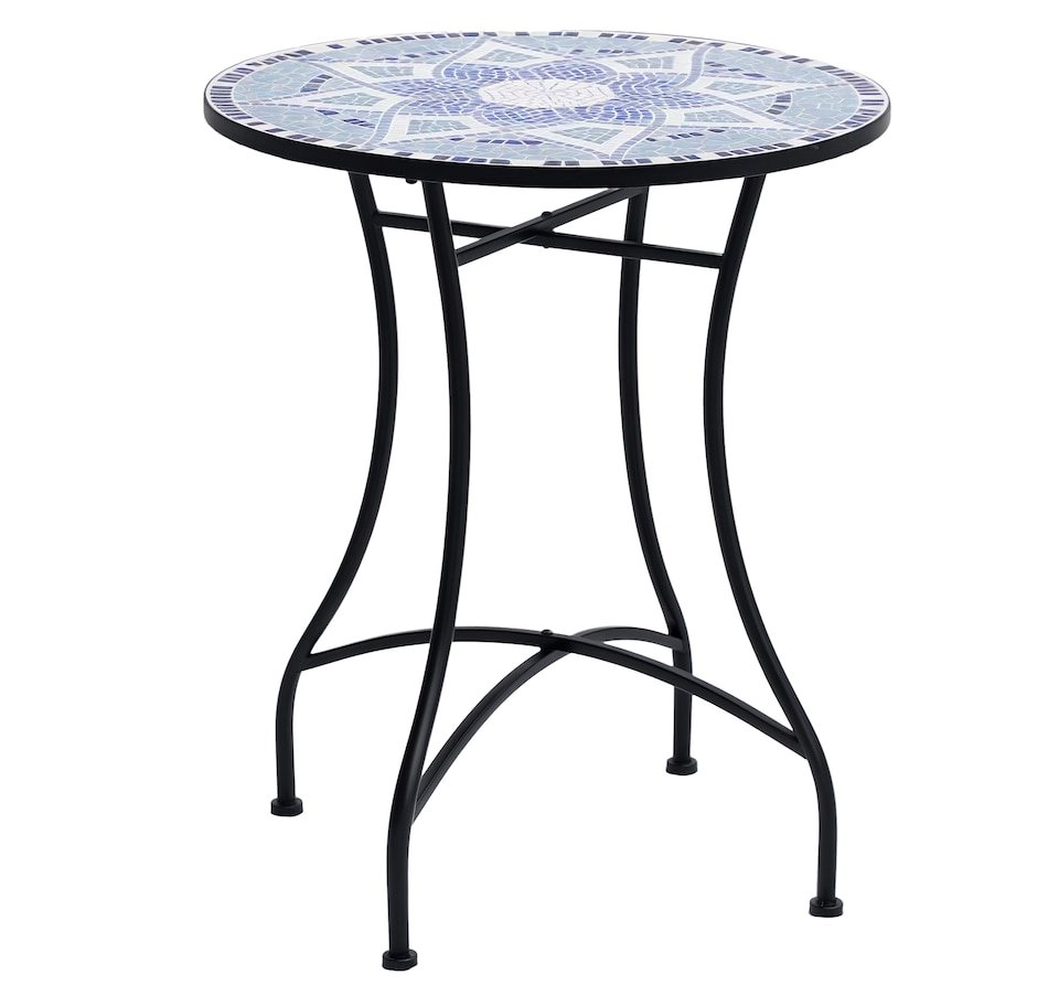 Image 968415.png, Product 968-415 / Price $109.99, Outsunny Mosaic Round Patio Table with Ceramic Tabletop, Balcony Side Table from Outsunny on TSC.ca's Home & Garden department