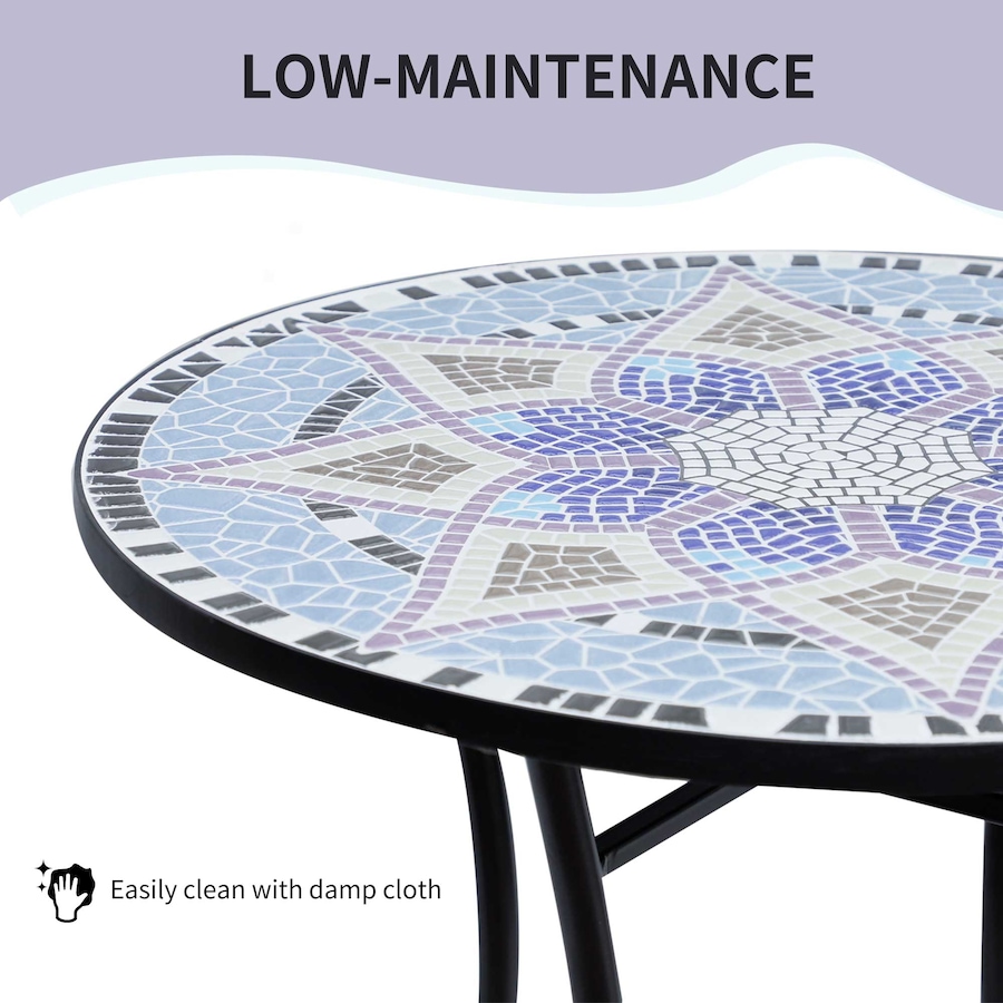 Image 968415_ALTMORE5.jpg, Product 968-415 / Price $115.99, Outsunny Mosaic Round Patio Table with Ceramic Tabletop, Balcony Side Table from Outsunny on TSC.ca's Home & Garden department