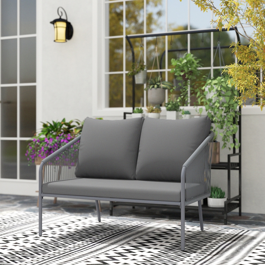 Image 968422_ALTMORE8.jpg, Product 968-422 / Price $194.99, Outsunny Garden Sofa with Cushions, 2-Seater Outdoor Balcony Rattan Sofa from Outsunny on TSC.ca's Home & Garden department