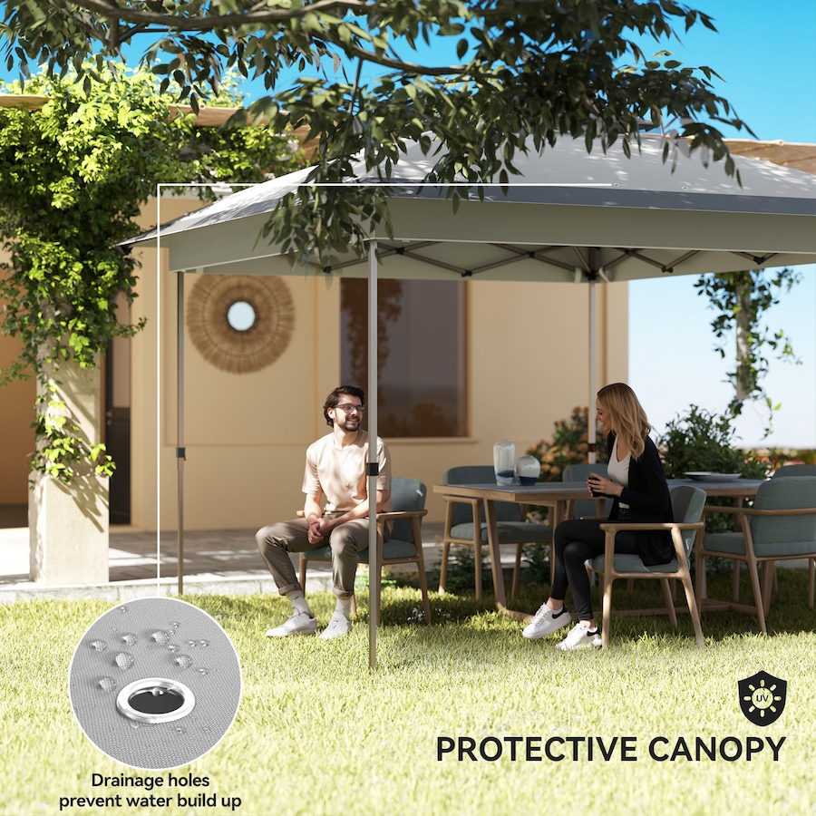 Image 968427_ALTMORE6.jpg, Product 968-427 / Price $249.99, Outsunny 12' x 12' Pop Up Canopy with Mesh, Grey from Outsunny on TSC.ca's Home & Garden department