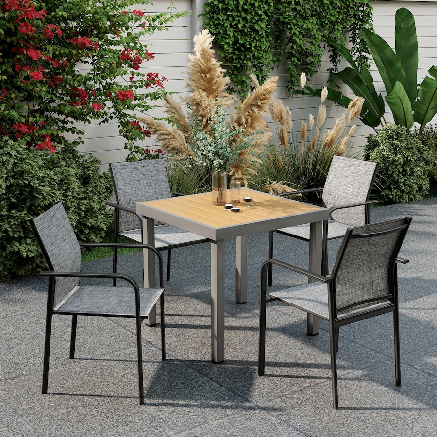 Image 968433_ALTMORE1.jpg, Product 968-433 / Price $239.99, Outsunny Patio Chairs Set of 4, Stackable Outdoor Dining Chairs from Outsunny on TSC.ca's Home & Garden department