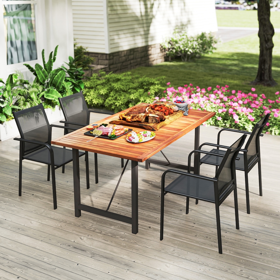 Image 968433_ALTMORE17.jpg, Product 968-433 / Price $239.99, Outsunny Patio Chairs Set of 4, Stackable Outdoor Dining Chairs from Outsunny on TSC.ca's Home & Garden department