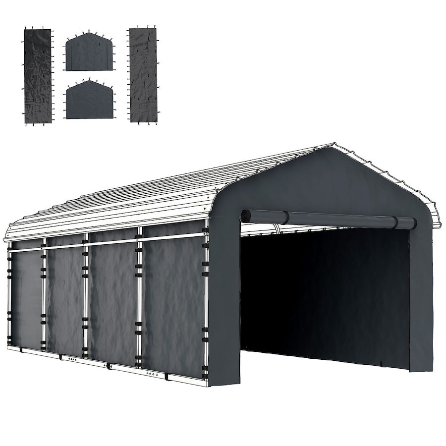 Image 968437.jpg, Product 968-437 / Price $89.99 - $109.99, Outsunny Carport Replacement Canopy Cover Sidewalls for 10'x15'/12'x20' Carport from Outsunny on TSC.ca's Home & Garden department
