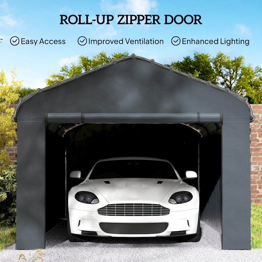 Image 968437_ALTMORE14.jpg, Product 968-437 / Price $89.99 - $109.99, Outsunny Carport Replacement Canopy Cover Sidewalls for 10'x15'/12'x20' Carport from Outsunny on TSC.ca's Home & Garden department