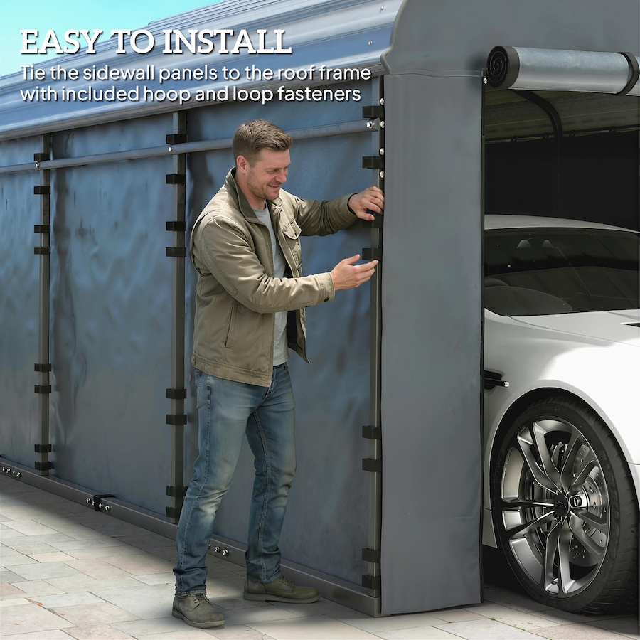 Image 968437_ALTMORE15.jpg, Product 968-437 / Price $89.99 - $109.99, Outsunny Carport Replacement Canopy Cover Sidewalls for 10'x15'/12'x20' Carport from Outsunny on TSC.ca's Home & Garden department
