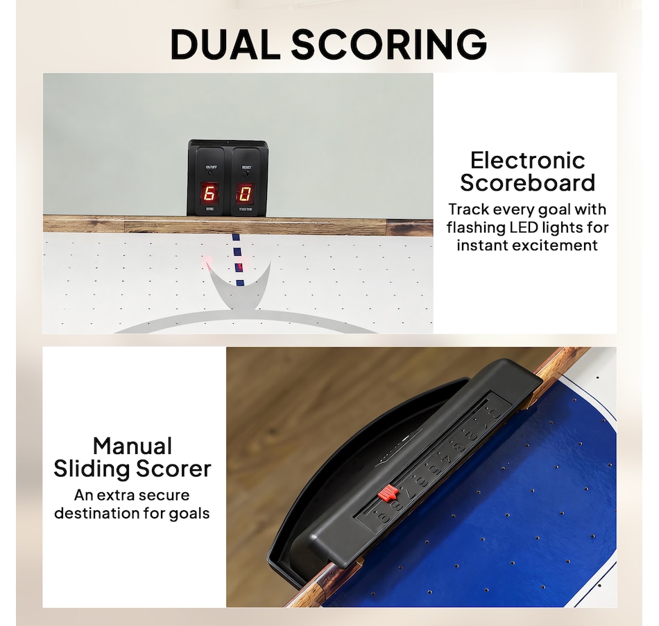 Image 968443_ALTMORE3.jpg, Product 968-443 / Price $143.99, Soozier 61" Air Hockey Table with LED Scoreboard, Pushers, Pucks from Soozier on TSC.ca's Toys & Hobbies department