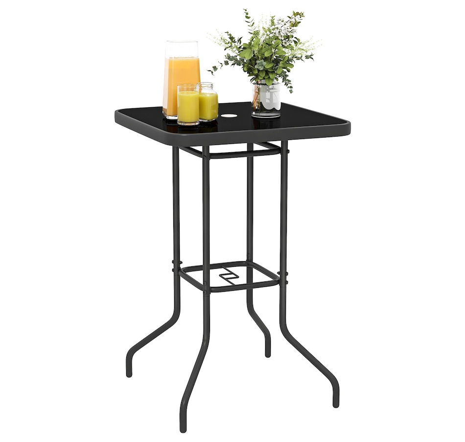 Image 968448.jpg, Product 968-448 / Price $114.99, Outsunny Outdoor Bar Table 41.3" Bar Height Patio Table with Umbrella Hole from Outsunny on TSC.ca's Home & Garden department