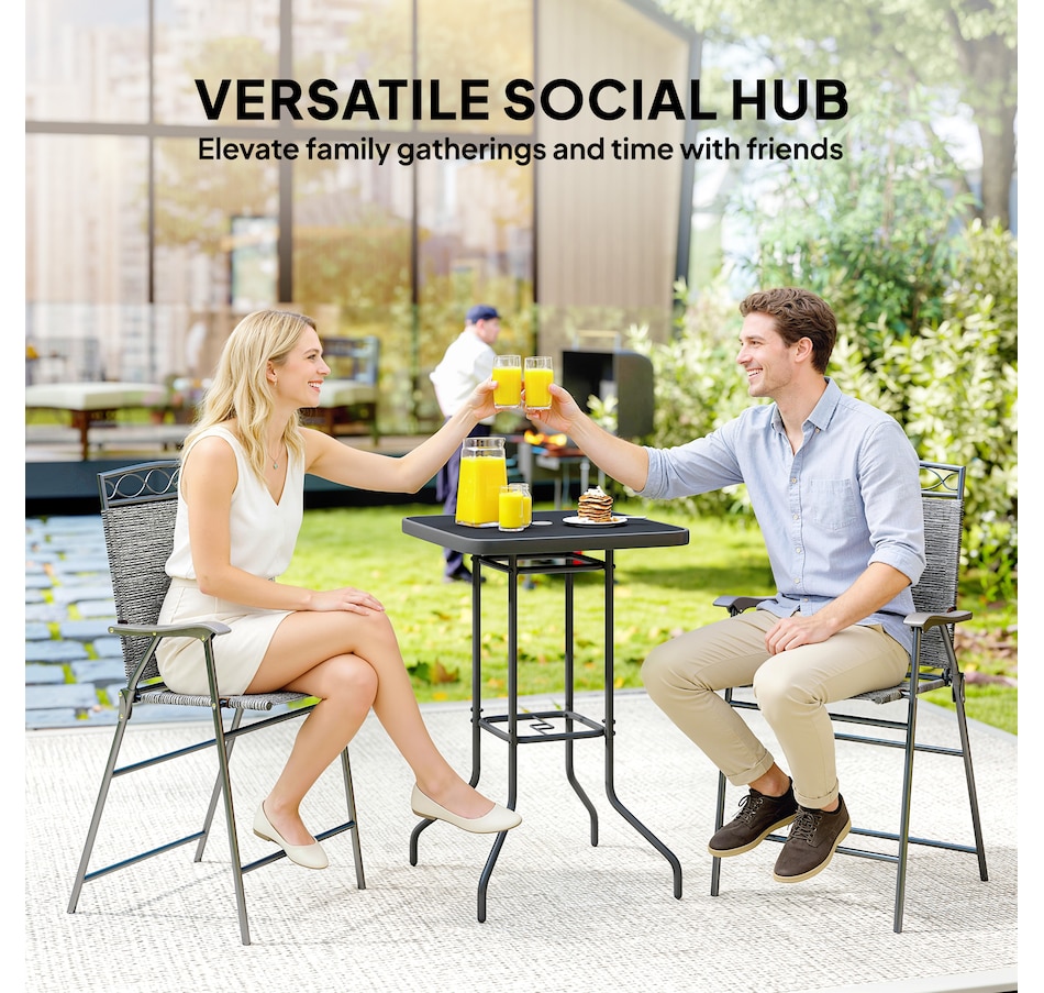 Image 968448_ALTMORE6.jpg, Product 968-448 / Price $114.99, Outsunny Outdoor Bar Table 41.3" Bar Height Patio Table with Umbrella Hole from Outsunny on TSC.ca's Home & Garden department