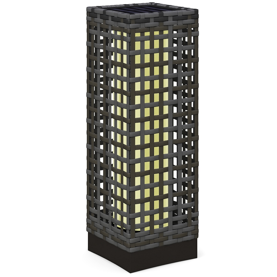 Image 968455.jpg, Product 968-455 / Price $44.99, Outsunny Wicker Solar Floor Lamp, Auto On/Off Outdoor Lamp, Grey from Outsunny on TSC.ca's Home & Garden department