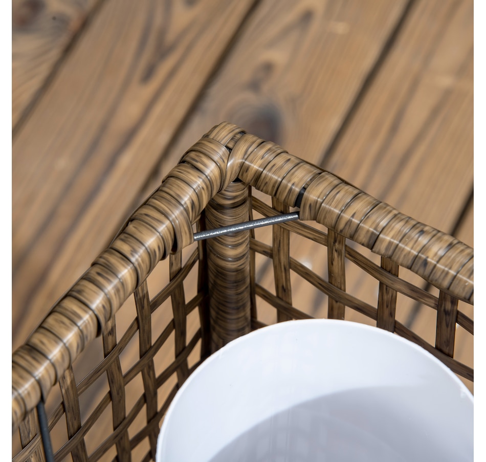 Image 968467_ALTMORE7.jpg, Product 968-467 / Price $39.99, Outsunny Wicker Solar Floor Lamp, Auto On/Off Outdoor Lamp, Sand from Outsunny on TSC.ca's Home & Garden department