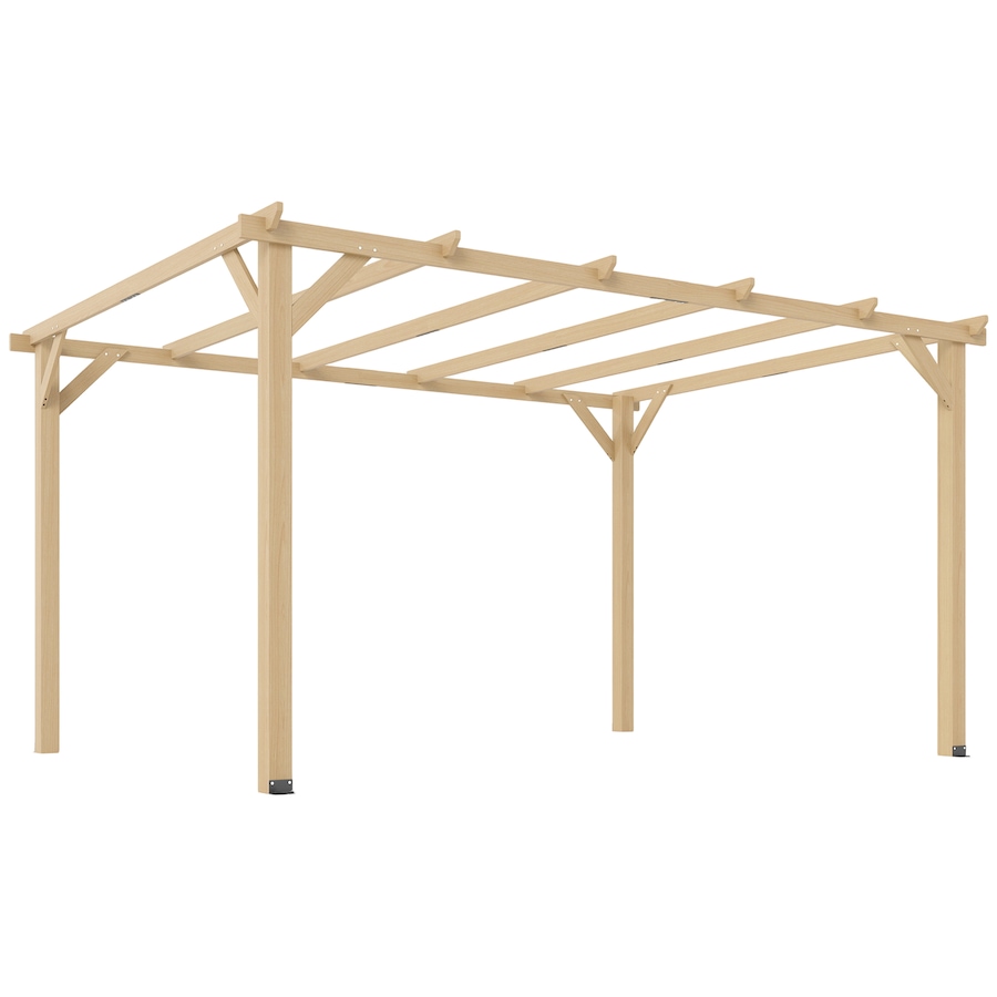 Image 968484.jpg, Product 968-484 / Price $359.99, Outsunny 10' x 13' Wooden Pergola, Outdoor Pergola Gazebo, Nature Wood from Outsunny on TSC.ca's Home & Garden department