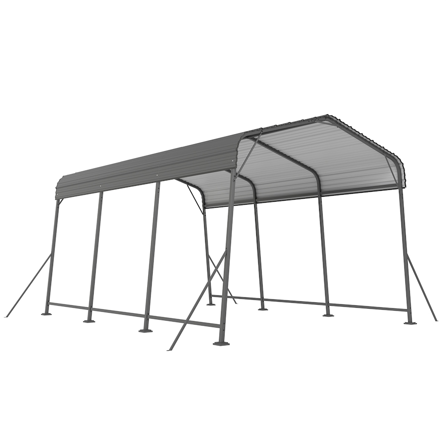 Image 968494.jpg, Product 968-494 / Price $569.99, Outsunny 11 x 15FT Metal Carport, Heavy-Duty Carport Canopy w/ Steel Roof from Outsunny on TSC.ca's Home & Garden department