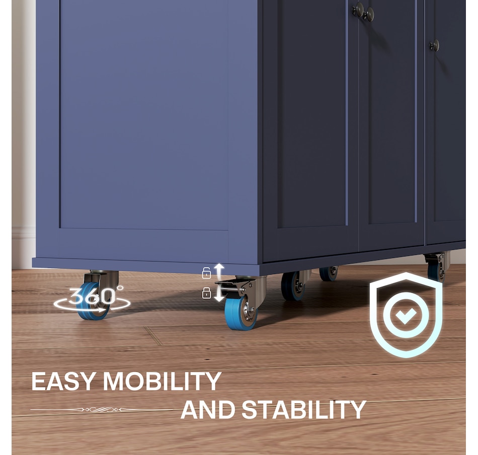 Image 968688_ALTMORE16.jpg, Product 968-688 / Price $359.99, HOMCOM Mobile Kitchen Island with Power Outlet Drop Leaf Kitchen Cart from HOMCOM on TSC.ca's Home & Garden department