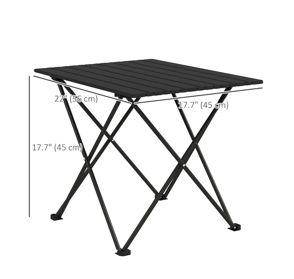 Image 968748_ALTMORE3.jpg, Product 968-748 / Price $44.99, Outsunny 22" Folding Camping Table from Outsunny on TSC.ca's Health & Fitness department