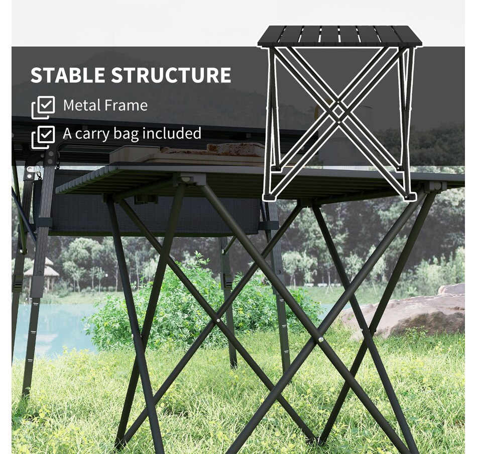 Image 968748_ALTMORE5.jpg, Product 968-748 / Price $44.99, Outsunny 22" Folding Camping Table from Outsunny on TSC.ca's Health & Fitness department