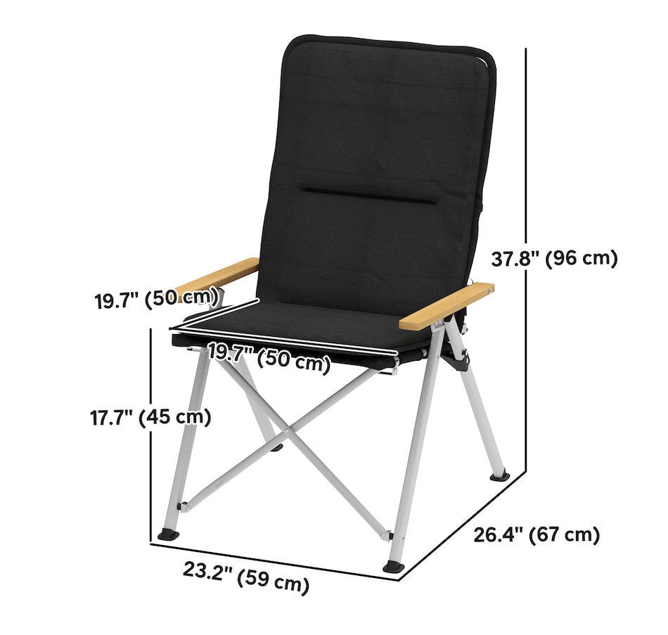 Image 968763_ALTMORE3.jpg, Product 968-763 / Price $139.99, Outsunny Folding Camping Chairs 2 Pack from Outsunny on TSC.ca's Health & Fitness department