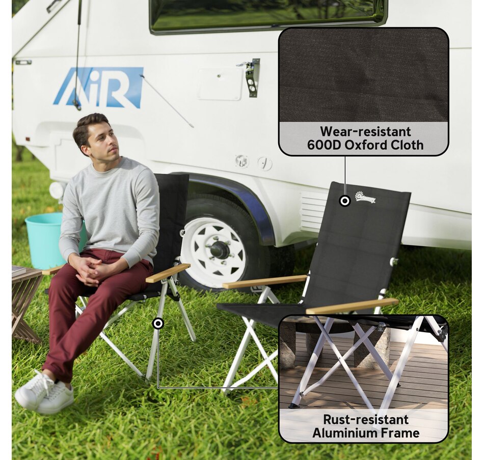 Image 968763_ALTMORE5.jpg, Product 968-763 / Price $139.99, Outsunny Folding Camping Chairs 2 Pack from Outsunny on TSC.ca's Health & Fitness department