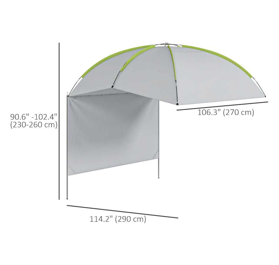 Image 968769_ALTMORE3.jpg, Product 968-769 / Price $89.99, Outsunny Portable Rooftop Car Awning with Side Wall and Carry Bag from Outsunny on TSC.ca's Health & Fitness department