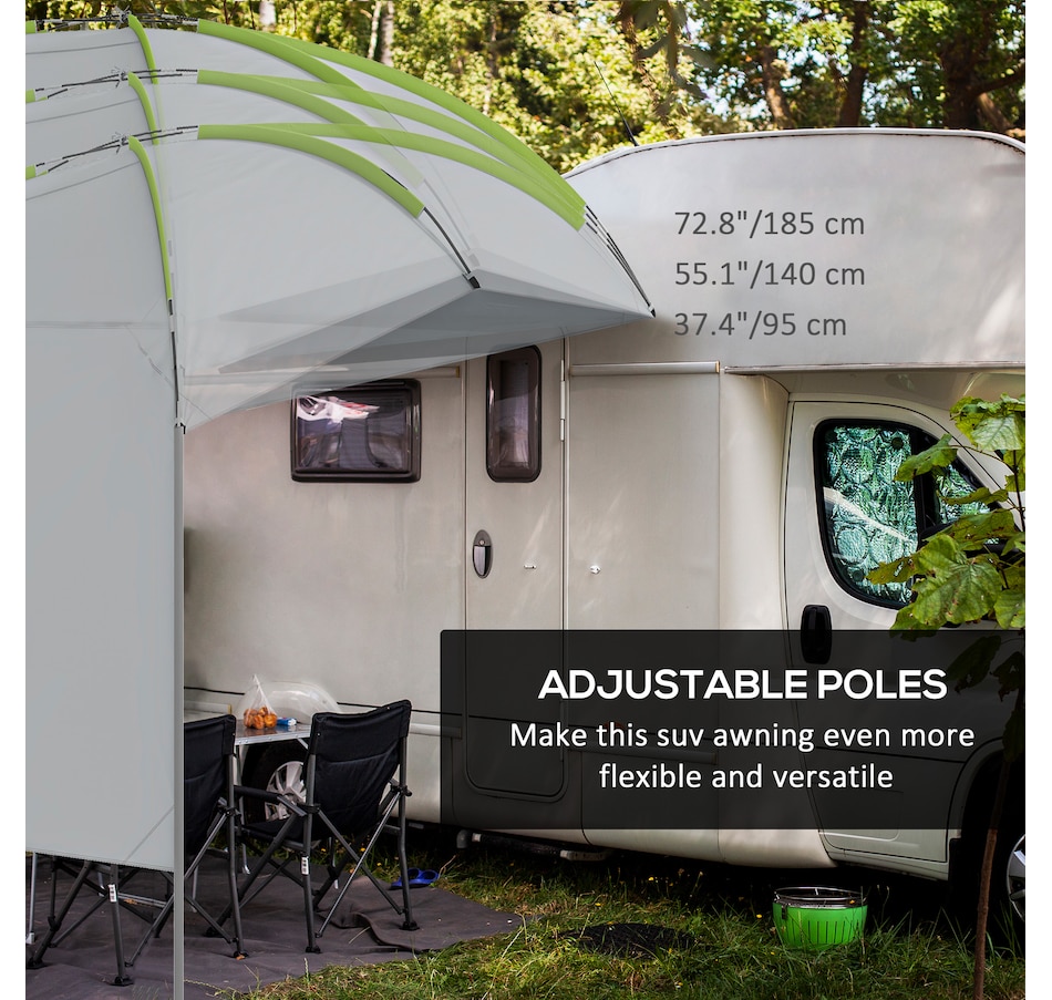 Image 968769_ALTMORE6.jpg, Product 968-769 / Price $89.99, Outsunny Portable Rooftop Car Awning with Side Wall and Carry Bag from Outsunny on TSC.ca's Health & Fitness department