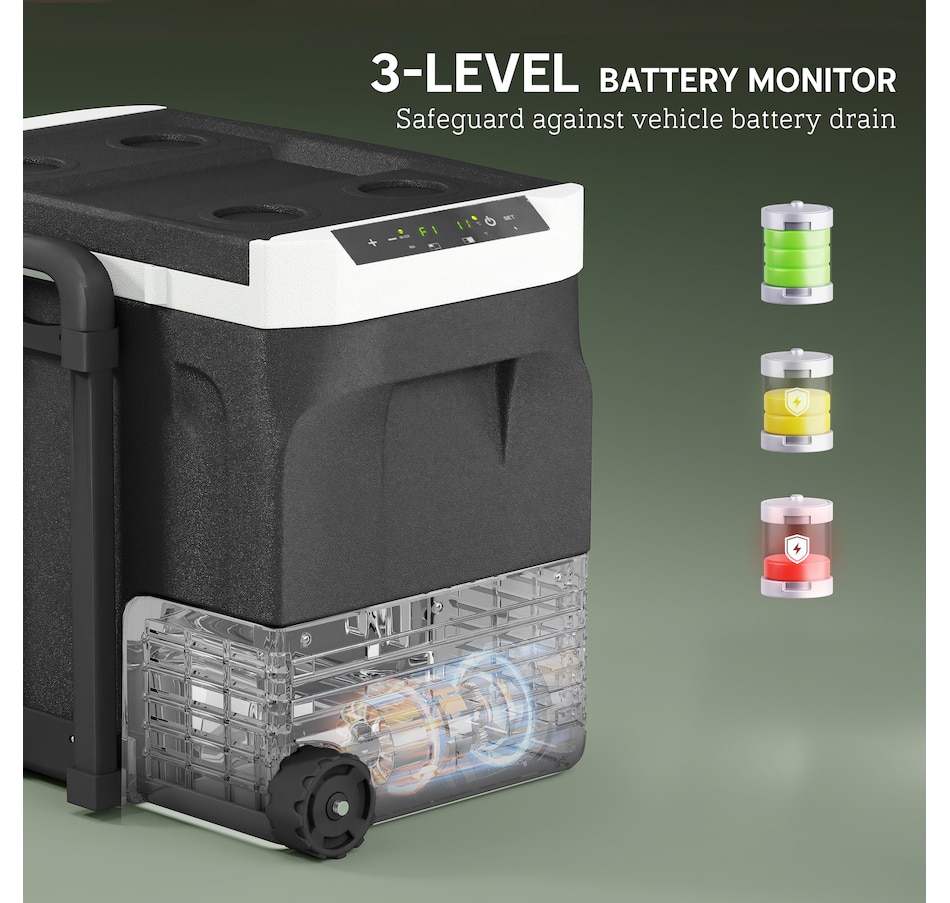 Image 968802_ALTMORE6.jpg, Product 968-802 / Price $298.99, Outsunny Car Fridge Refrigerator, 42 Quart Electric Cooler from Outsunny on TSC.ca's Health & Fitness department