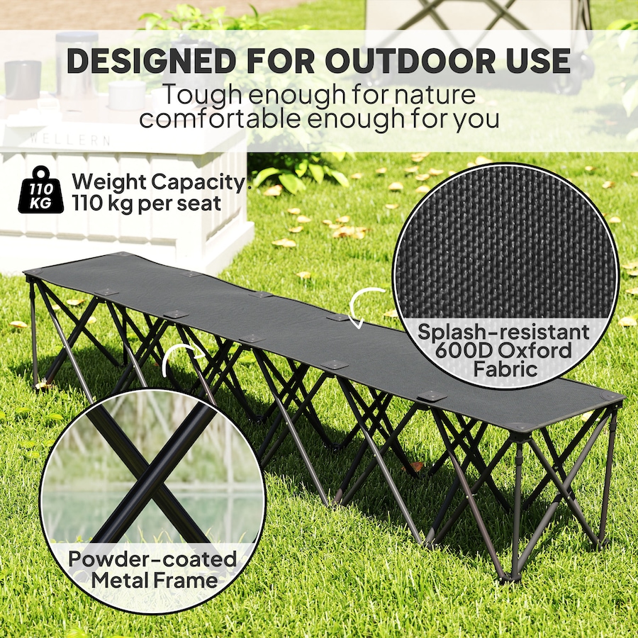 Image 968810_ALTMORE5.jpg, Product 968-810 / Price $79.99, Outsunny 6-Seater Folding Team Sports Sideline Bench, Folding Bench Chair from Outsunny on TSC.ca's Health & Fitness department