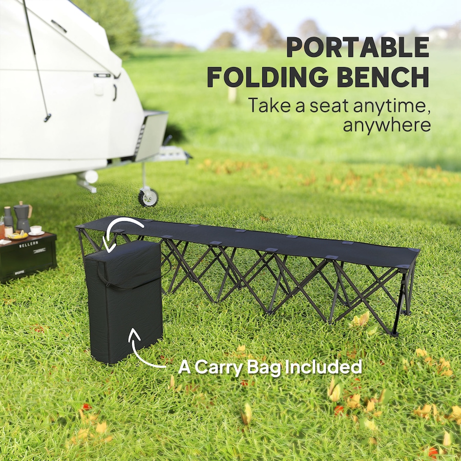 Image 968810_ALTMORE6.jpg, Product 968-810 / Price $79.99, Outsunny 6-Seater Folding Team Sports Sideline Bench, Folding Bench Chair from Outsunny on TSC.ca's Health & Fitness department
