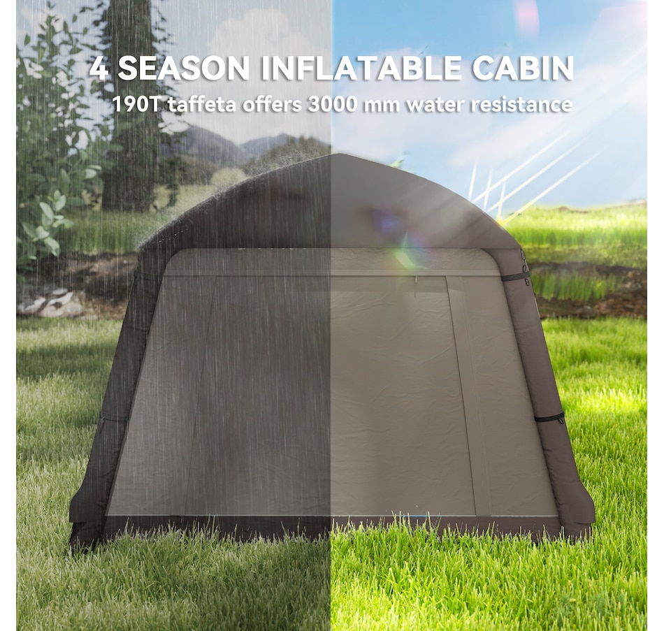 Image 968823_ALTMORE5.jpg, Product 968-823 / Price $229.99, Outsunny Inflatable Camping Tent, 2-Man Glamping Tent, Khaki and Brown from Outsunny on TSC.ca's Health & Fitness department