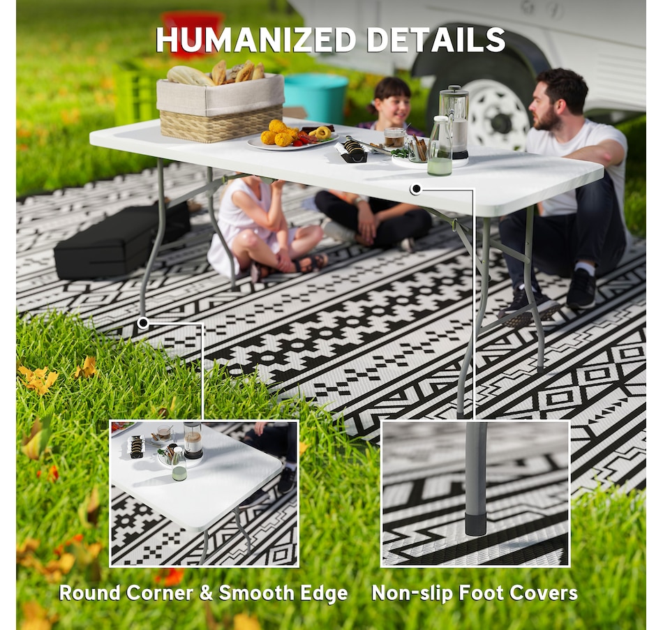 Image 968833_ALTMORE13.jpg, Product 968-833 / Price $79.99, Outsunny 6ft Folding Table from Outsunny on TSC.ca's Health & Fitness department