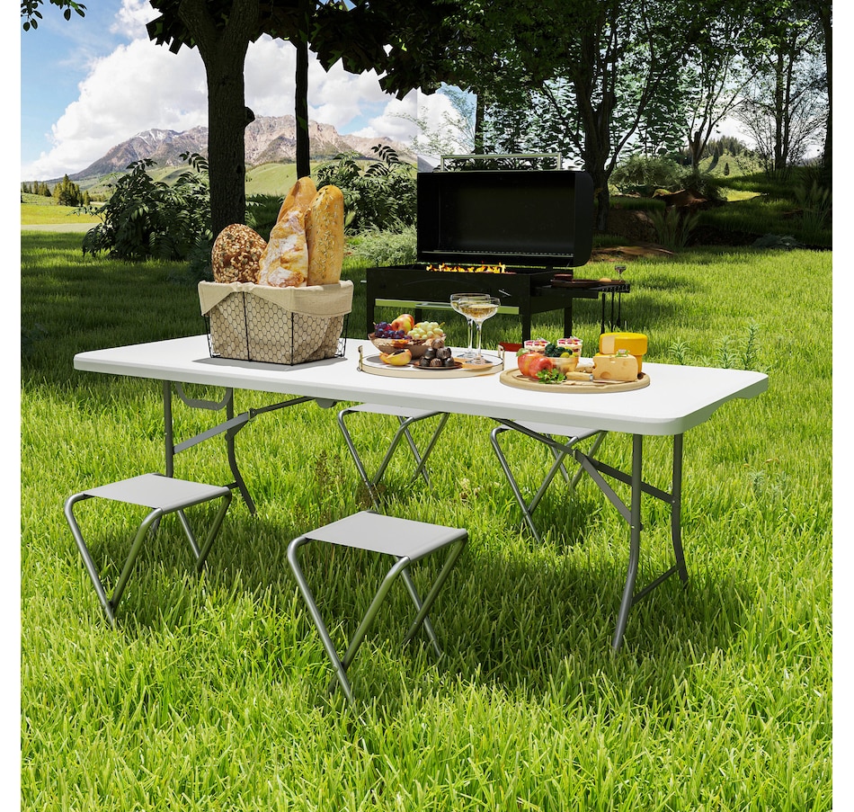 Image 968833_ALTMORE7.jpg, Product 968-833 / Price $79.99, Outsunny 6ft Folding Table from Outsunny on TSC.ca's Health & Fitness department