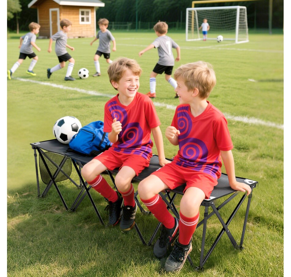 Image 968851_ALTMORE2.jpg, Product 968-851 / Price $80.99, Outsunny Portable 4-Seater Folding Team Sports Sideline Bench from Outsunny on TSC.ca's Health & Fitness department