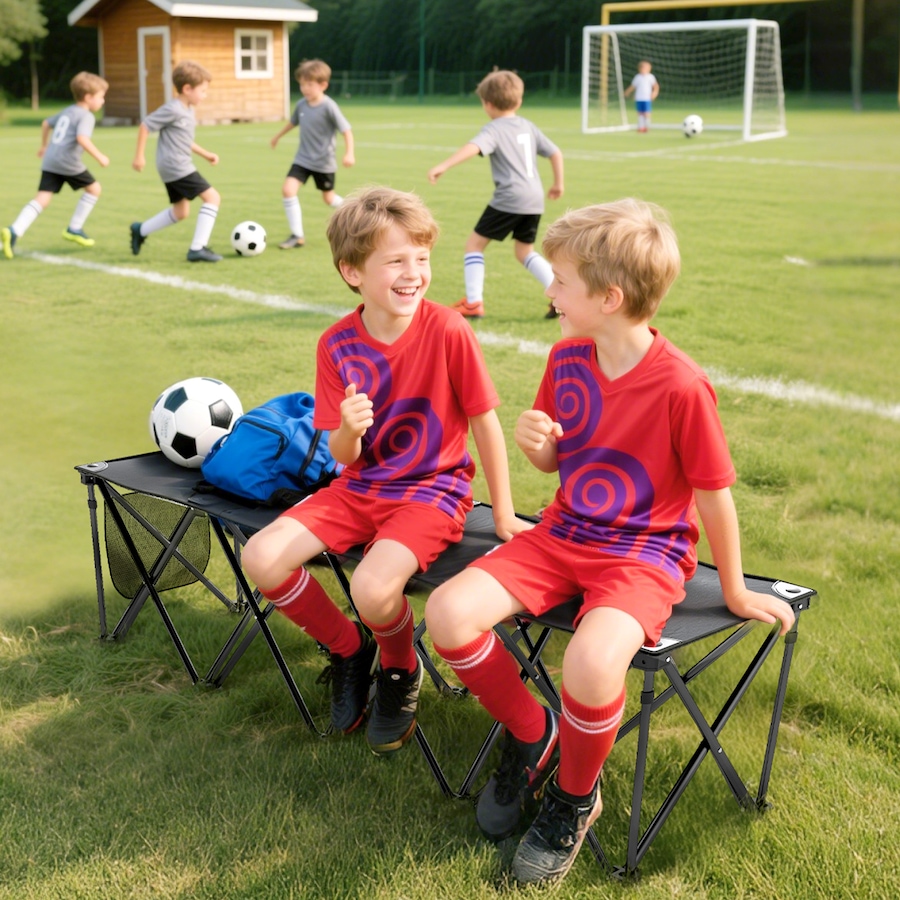 Image 968851_ALTMORE2.jpg, Product 968-851 / Price $54.99, Outsunny 4-Seater Folding Team Sports Sideline Bench, Folding Bench Chair from Outsunny on TSC.ca's Health & Fitness department