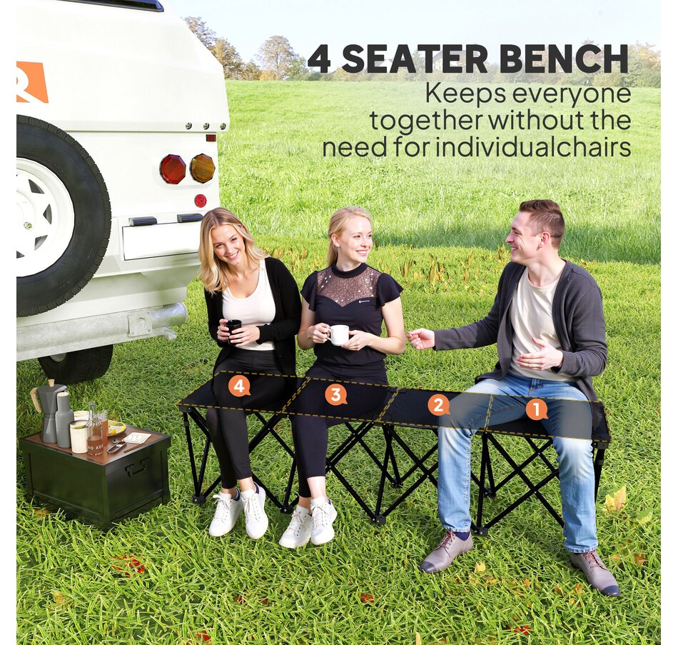 Image 968851_ALTMORE4.jpg, Product 968-851 / Price $80.99, Outsunny Portable 4-Seater Folding Team Sports Sideline Bench from Outsunny on TSC.ca's Health & Fitness department