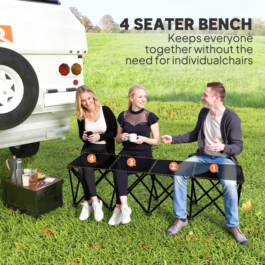 Image 968851_ALTMORE4.jpg, Product 968-851 / Price $54.99, Outsunny 4-Seater Folding Team Sports Sideline Bench, Folding Bench Chair from Outsunny on TSC.ca's Health & Fitness department