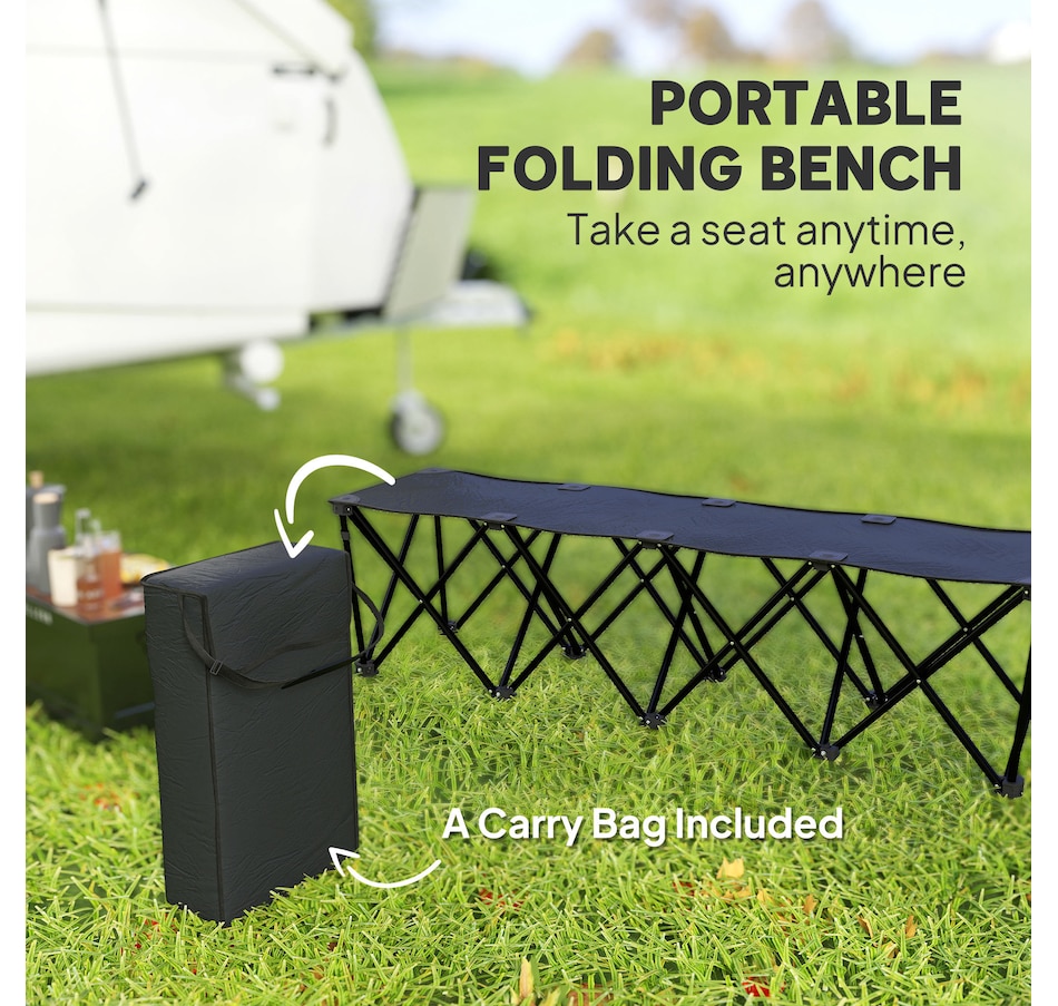 Image 968851_ALTMORE6.jpg, Product 968-851 / Price $80.99, Outsunny Portable 4-Seater Folding Team Sports Sideline Bench from Outsunny on TSC.ca's Health & Fitness department