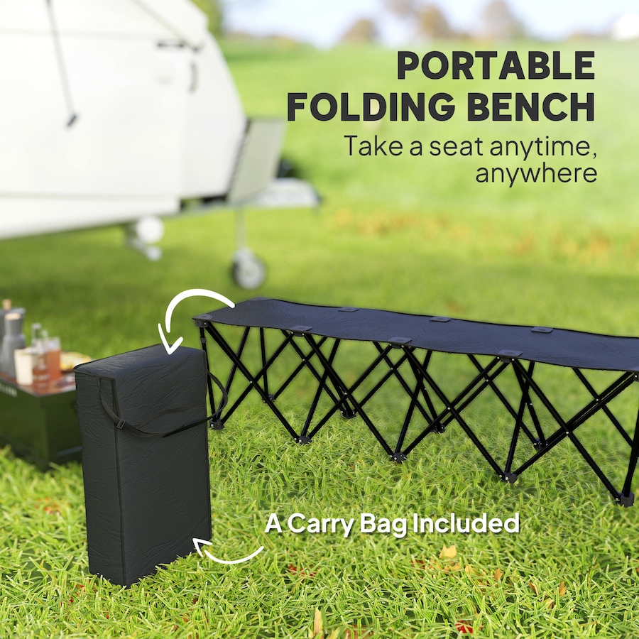 Image 968851_ALTMORE6.jpg, Product 968-851 / Price $54.99, Outsunny 4-Seater Folding Team Sports Sideline Bench, Folding Bench Chair from Outsunny on TSC.ca's Health & Fitness department
