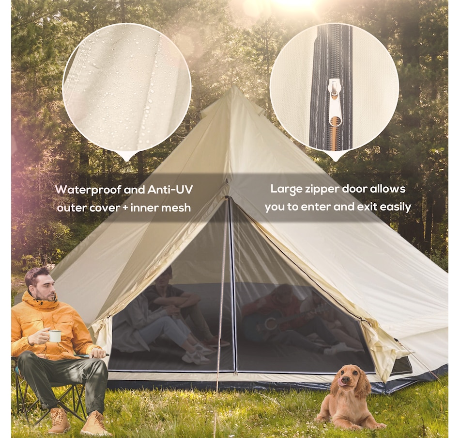 Image 968853_ALTMORE6.jpg, Product 968-853 / Price $323.99, Outsunny 16.4' Large Teepee Tent from Outsunny on TSC.ca's Health & Fitness department