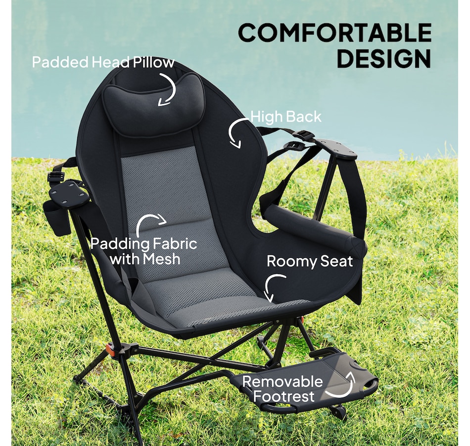 Image 968859_ALTMORE5.jpg, Product 968-859 / Price $199.99, Outsunny Hammock Camping Chair Set of 2 with Adjustable Back, Cup Holder from Outsunny on TSC.ca's Health & Fitness department