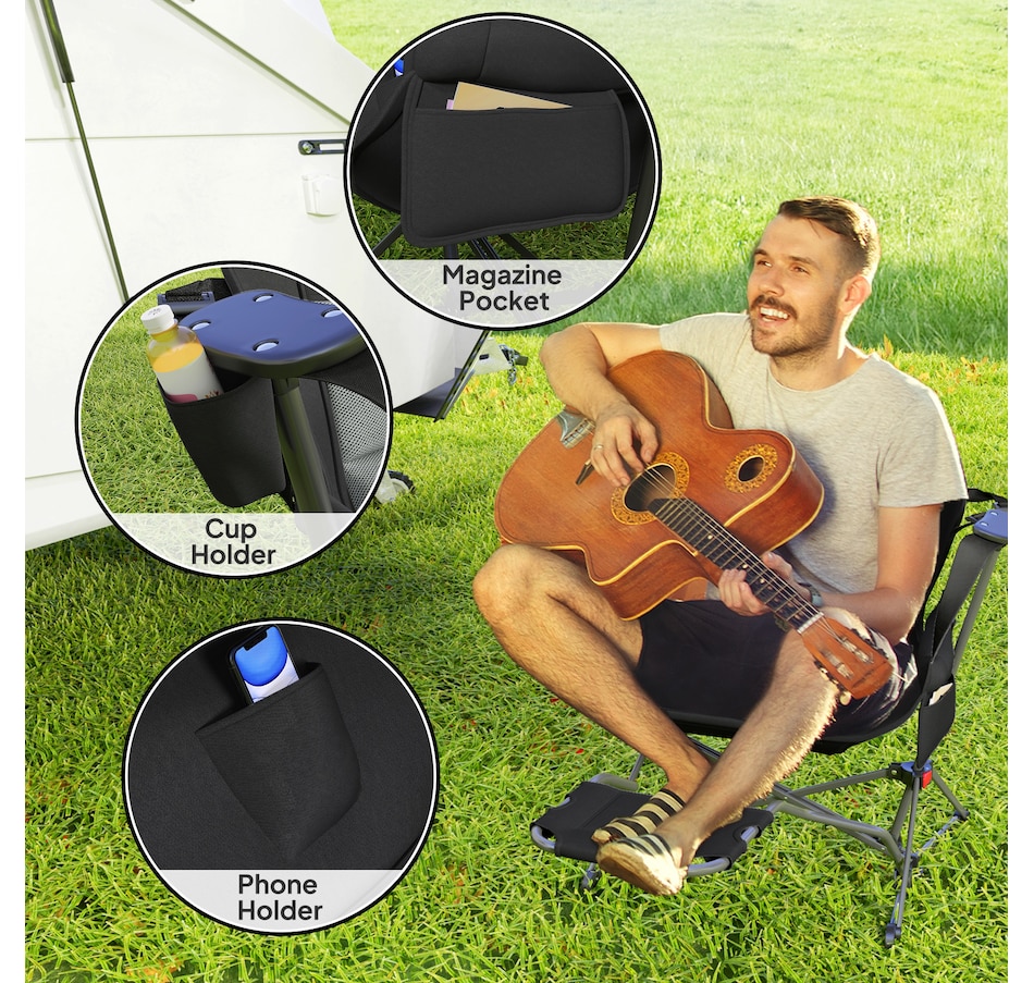 Image 968859_ALTMORE7.jpg, Product 968-859 / Price $199.99, Outsunny Hammock Camping Chair Set of 2 with Adjustable Back, Cup Holder from Outsunny on TSC.ca's Health & Fitness department