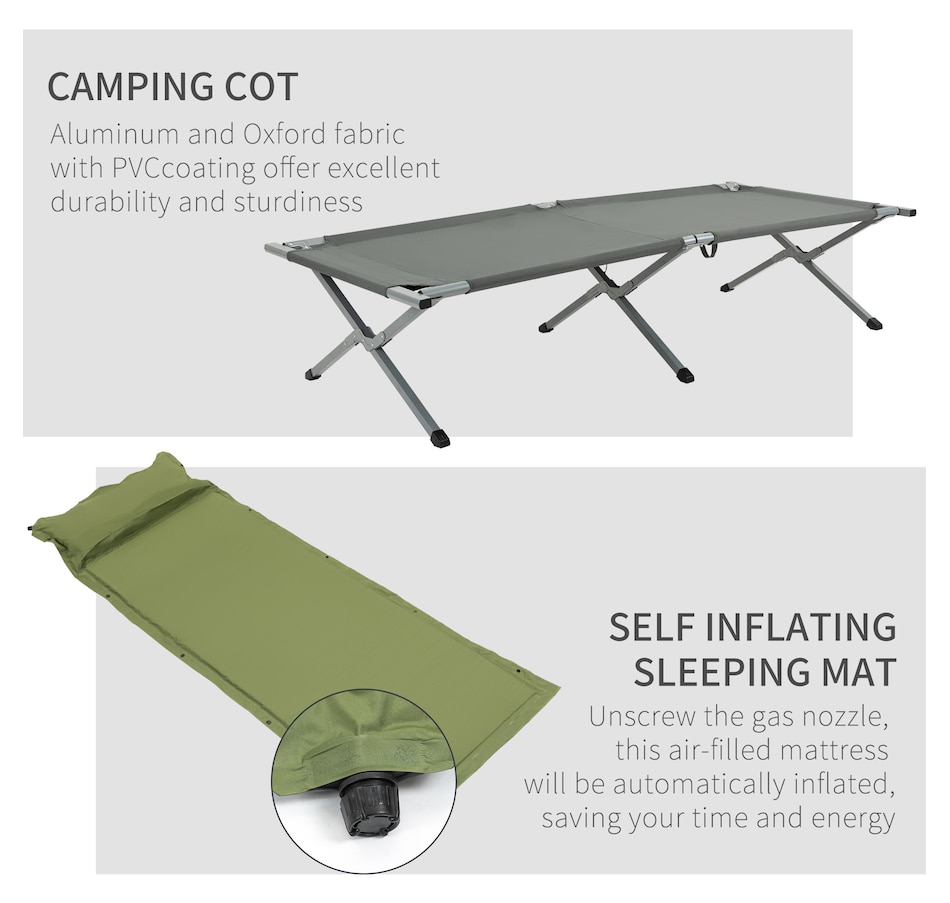 Image 968861_ALTMORE6.jpg, Product 968-861 / Price $179.99, Outsunny Camping Tent Cot from Outsunny on TSC.ca's Health & Fitness department