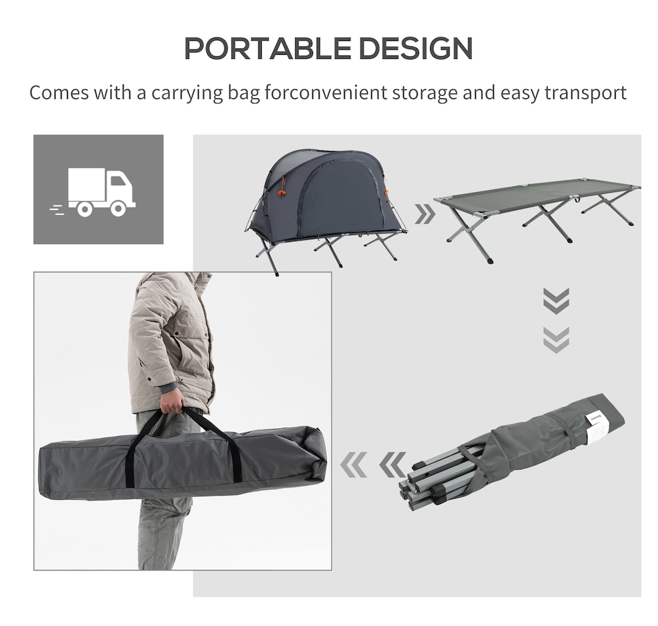 Image 968861_ALTMORE7.jpg, Product 968-861 / Price $179.99, Outsunny Camping Tent Cot from Outsunny on TSC.ca's Health & Fitness department