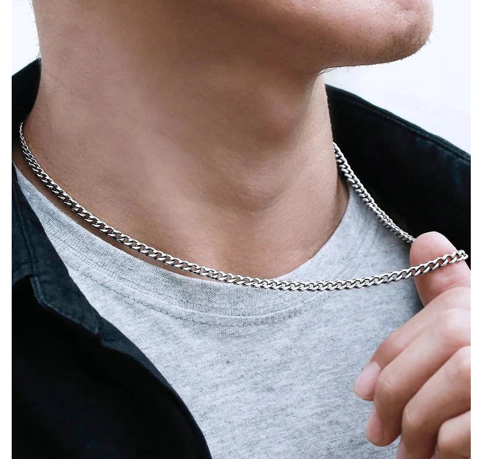 Image 969201_ALTMORE1.jpg, Product 969-201 / Price $230.78, 4mm Miami Cuban Link Chain in White Gold from Avera Group on TSC.ca's Jewellery department