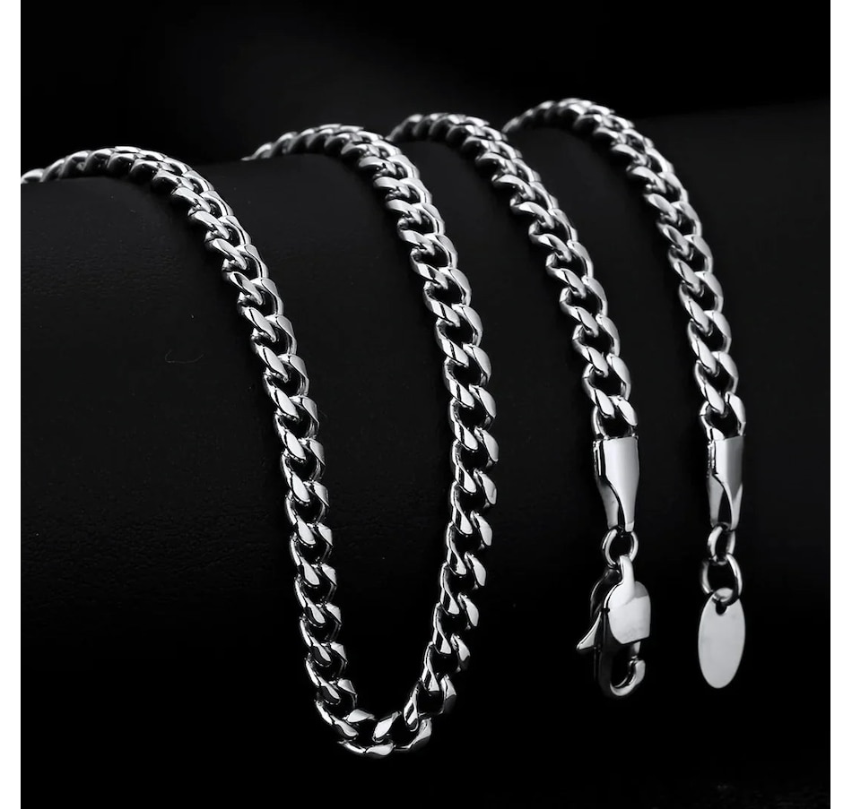 Image 969201_ALTMORE3.jpg, Product 969-201 / Price $230.78, 4mm Miami Cuban Link Chain in White Gold from Avera Group on TSC.ca's Jewellery department