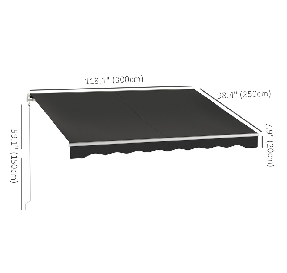 Image 969237_ALTMORE10.jpg, Product 969-237 / Price $329.99 - $419.99, Outsunny 12' x 10' Electric Awning from Outsunny on TSC.ca's Home & Garden department