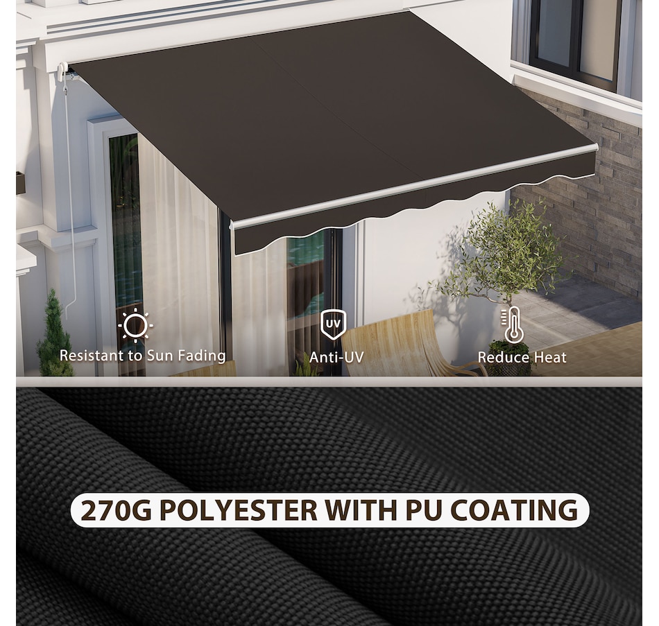Image 969237_ALTMORE12.jpg, Product 969-237 / Price $329.99 - $419.99, Outsunny 12' x 10' Electric Awning from Outsunny on TSC.ca's Home & Garden department