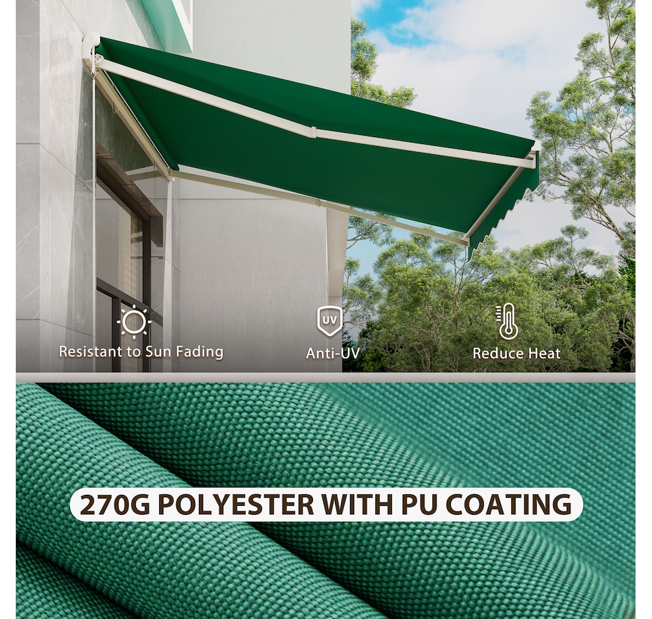 Image 969237_ALTMORE27.jpg, Product 969-237 / Price $329.99 - $419.99, Outsunny 12' x 10' Electric Awning from Outsunny on TSC.ca's Home & Garden department